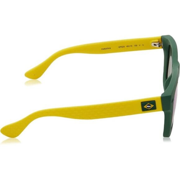 NWOT Havaianas green frame yellow temples & green mirrored lens sunglasses - Picture 3 of 10